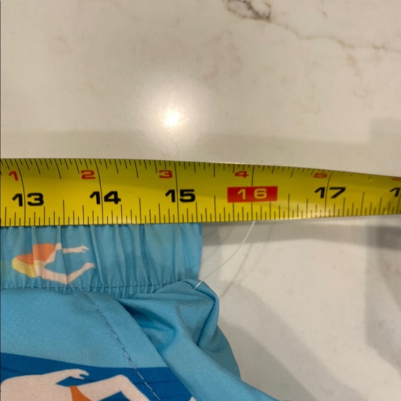 NWT Men’s Australian Brand Mosmann Pool Print Blue Swim Trunks - Picture 7 of 13